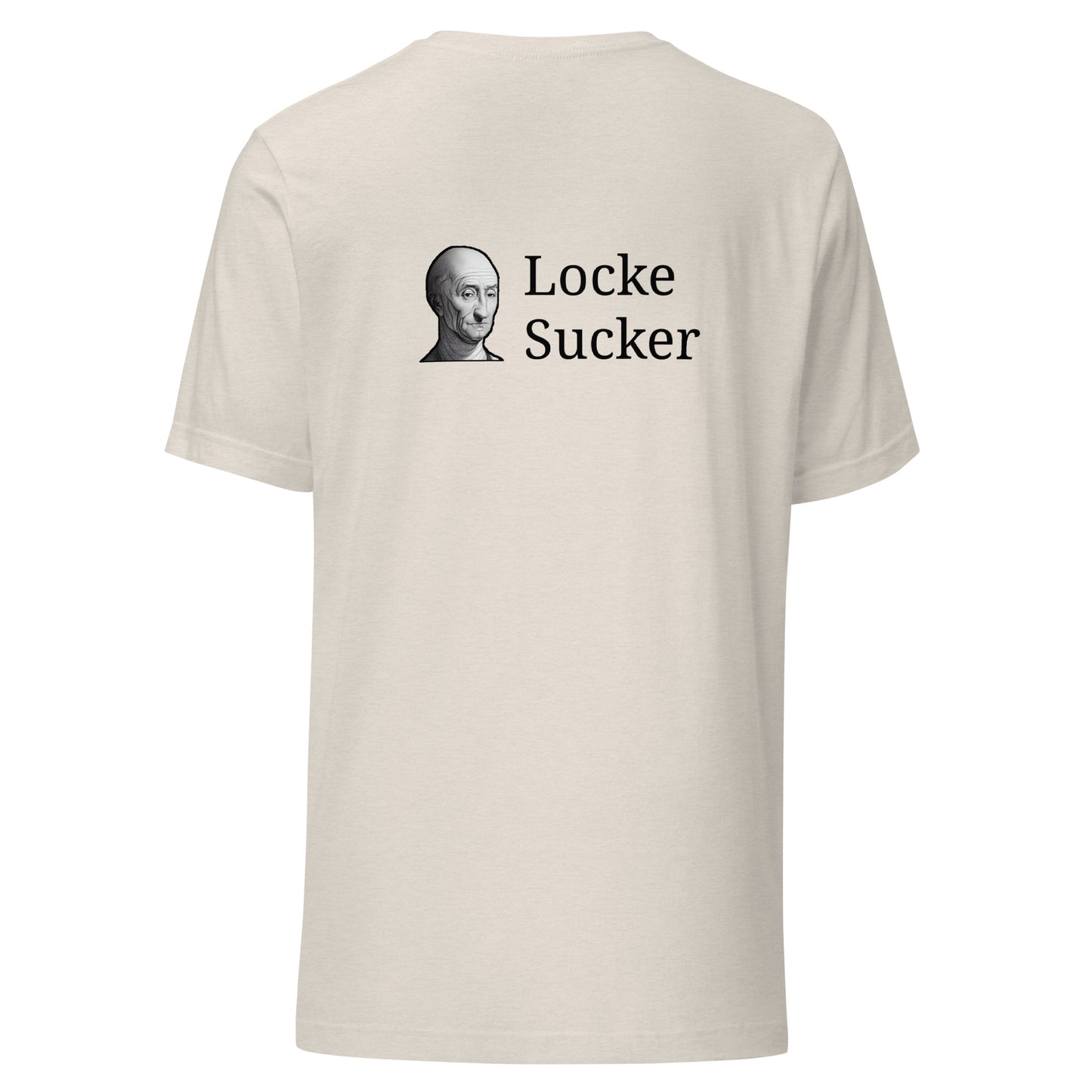 Locke Sucker™ (Bald +Back) Unisex t-shirt