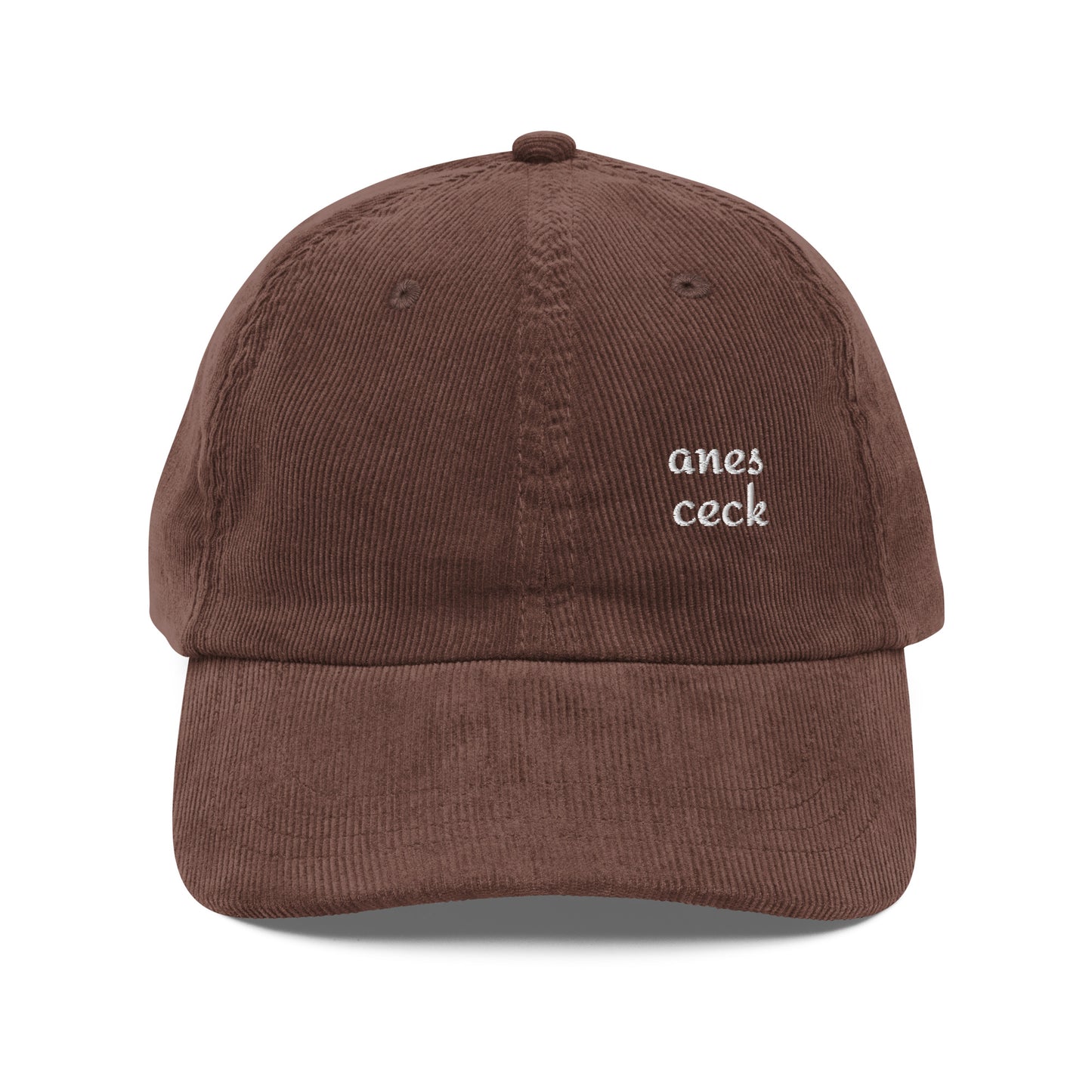 Anes Ceck™ LTD - Embroidered DeLuxe corduroy cap