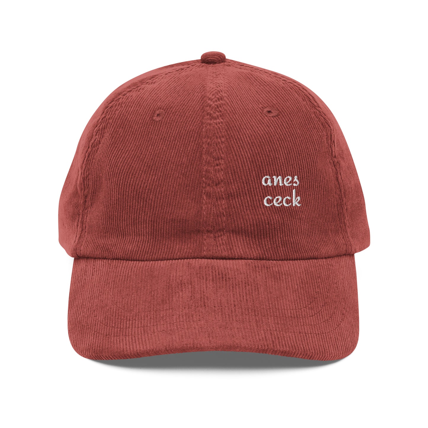 Anes Ceck™ LTD - Embroidered DeLuxe corduroy cap