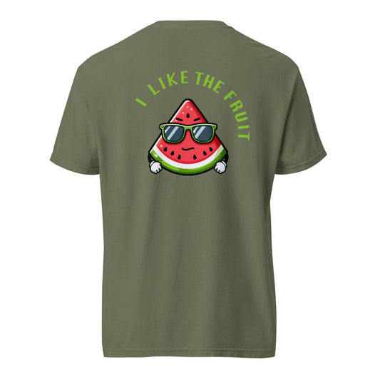 "I like the fruit" "Melon Slice" Unisex garment-dyed heavyweight t-shirt