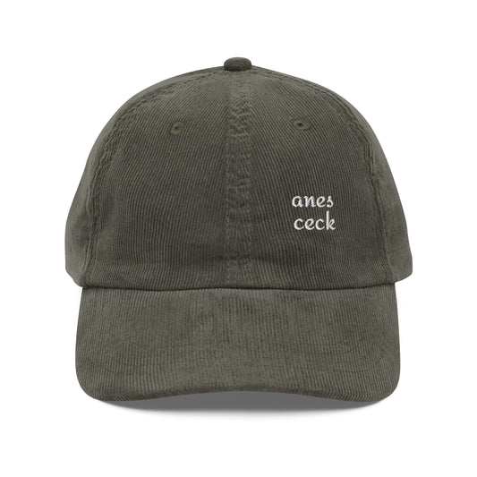 Anes Ceck™ LTD - Embroidered DeLuxe corduroy cap